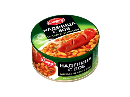 Наденица С Боб 300гр Консерва Компас