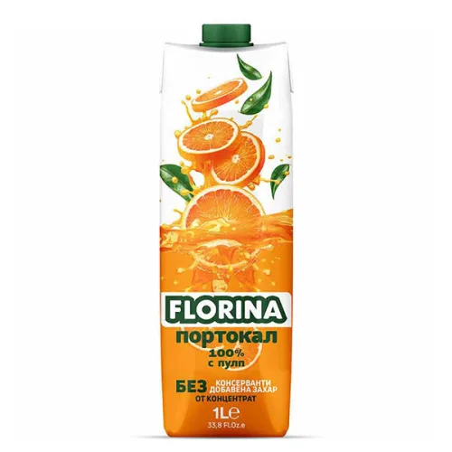 Нектар Florina портокал 100% 1л.