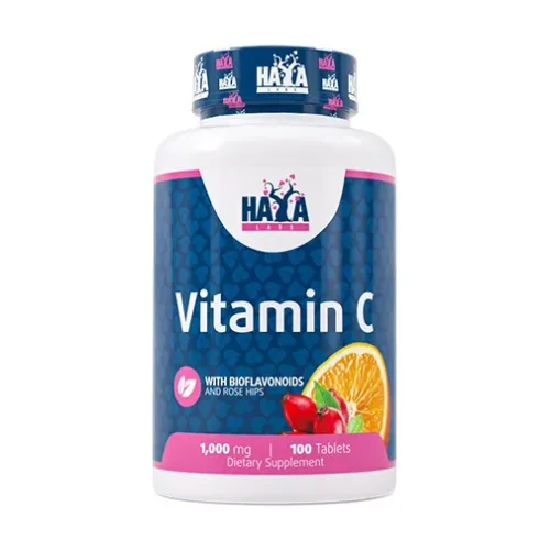 Vitamin C with Bioflavonoids and Rose Hips 1000 mg / 100 Tabs (100 дози) - Haya Labs