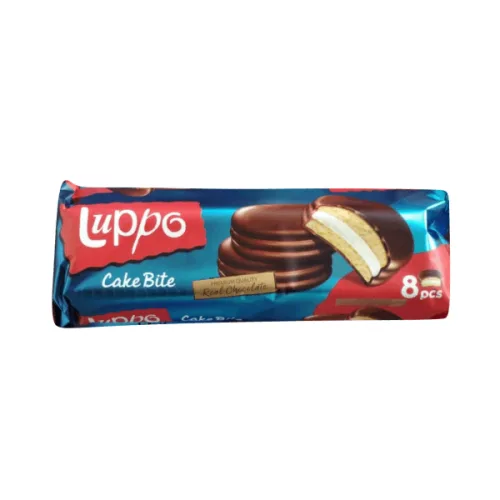 Бисквити Luppo сандвич cake bite млечен 184гр. - Luppo