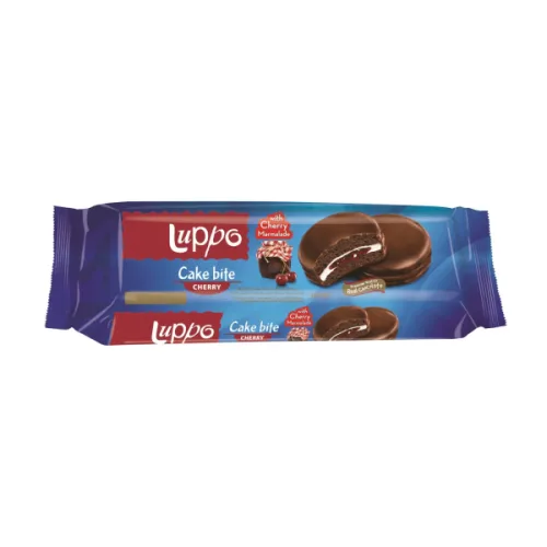 Бисквити Luppo сандвич вишна 182гр. - Luppo
