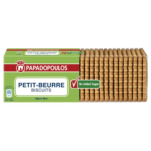 Бисквити Papadopoulos petit-beurre без захар 225гр. - Papadopoulos