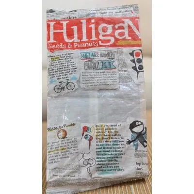 Печени слънчогледови семки черни / Roasted Black Sunflower Seeds - Huligan