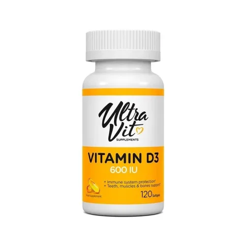 UltraVit Vitamin D3 600IU - Витамин D, Разфасовка 120 sgels - VPLab