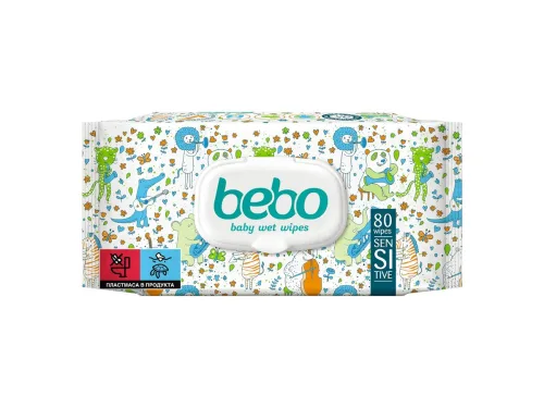 Кърпи Влажни Бебо Сензитив 80бр с Капак