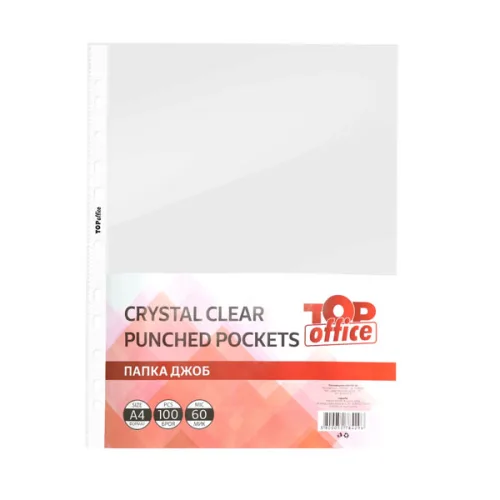 Папка джоб Crystal Top office 50 микрона 100бр.