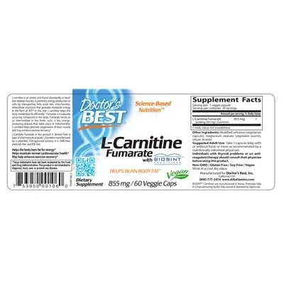 L-Carnitine Fumarate With Biosint Carnitines 855 mg - Doctor's Best