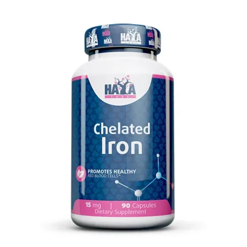 Chelated Iron 15 mg / 90 Caps - Haya Labs