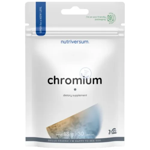 Chromium Tablet | 200 mcg Chromium Picolinate / 30 Таблетки, 30 дози - Nutriversum