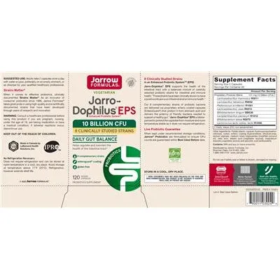Jarro-Dophilus EPS 10 милиарда CFU / Jarro-Dophilus EPS 10 Billion CFU - Jarrow Formulas