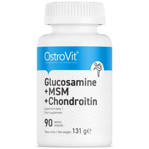 Glucosamine + MSM + Chondroitin / 90 Таблетки, 45 дози - OstroVit
