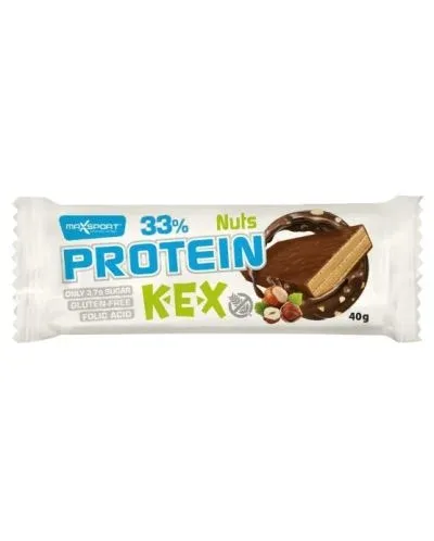 Протеинова вафла с лешник, 40 g, Maxsport - Maxsport