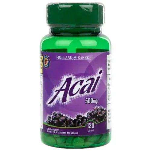 Acai Berry 500 mg / 120 Таблетки, 120 дози - Holland And Barrett