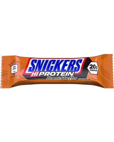 Snickers Hi Protein, фъстъчено масло, 57 g, Mars Protein - Mars Protein