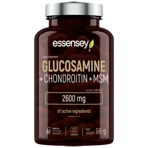 Glucosamine + Chondroitin + MSM / 120 капсули, 60 дози - Essensey