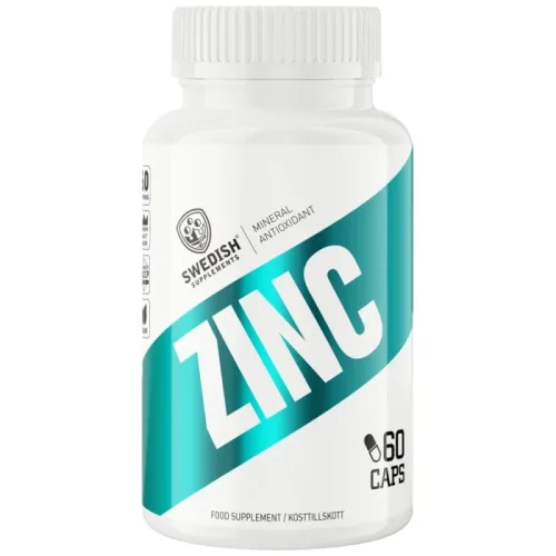 Zinc 25 mg | as Zinc Citrate (60 дози) / 60 капсули - SWEDISH Supplements