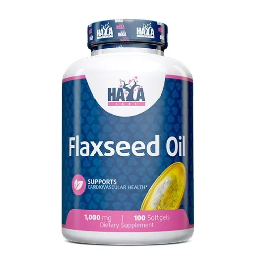Flaxseed Oil 1000 mg / 100 Softgels - Haya Labs