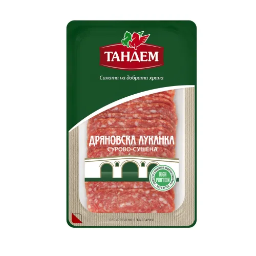 Дряновска луканка Тандем сурово-сушена 80 гр. - Тандем-В