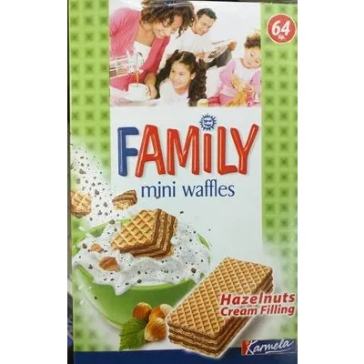 Мини вафли Family с лешник - Karmela