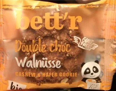 Бисквитка Double Choc с орехи, кашу и овес / Double Choc Walnuts Cashew & Oat Cookie - bett'r