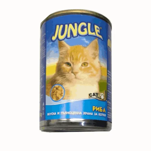 Котешка храна на хапки с риба Jungle 410 гр. - Jungle