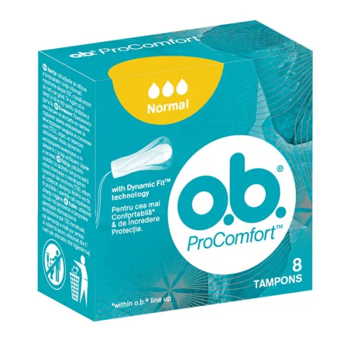 Дамски тампони O.B. нормал 8бр.