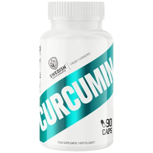 Curcumin Turmeric 500 mg | with Vitamin C & Black Pepper Piperine (60 дози) / 90 капсули - SWEDISH Supplements