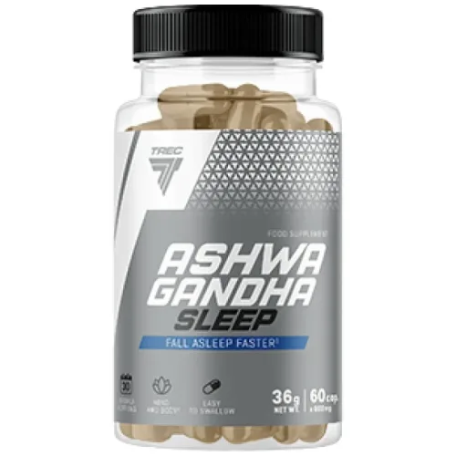 Ashwagandha Sleep | with Melatonin, GABA & L-Tryptophan (30 дози) / 60 капсули - Trec Nutrition