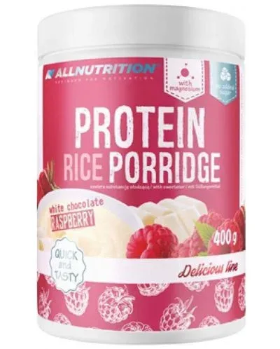 Protein Rice Poridge, бял шоколад с малина, 400 g, AllNutrition - AllNutrition
