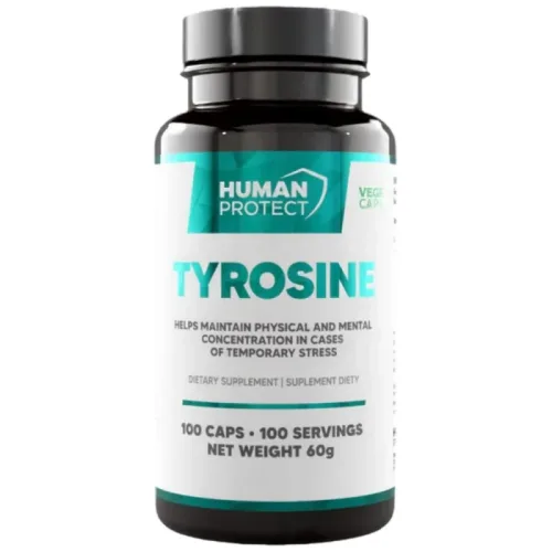 L-Tyrosine 500 mg / 100 капсули, 100 дози - Human Protect