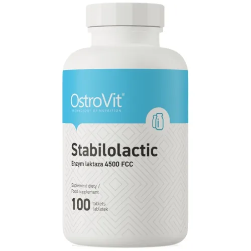 Stabilolactic | Lactase enzyme 4500 FCC / 100 Таблетки, 100 дози - OstroVit
