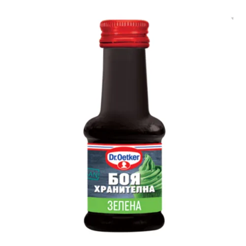 Хранителна боя Dr.Oetker зелена течна 30мл. - Dr. Oetker