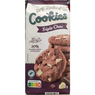 Меки бисквити с тройно шоколадово съдържание / Soft Baked Cookies Triple Choc - Sondey