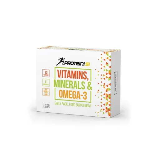 Vitamins, Minerals & Omega-3 - Мултивитамини + Омега, Разфасовка 30 tabs + 30 caps - Proteini.SI