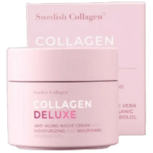 Collagen Deluxe Anti Aging Night Cream / 50 мл - Swedish Collagen
