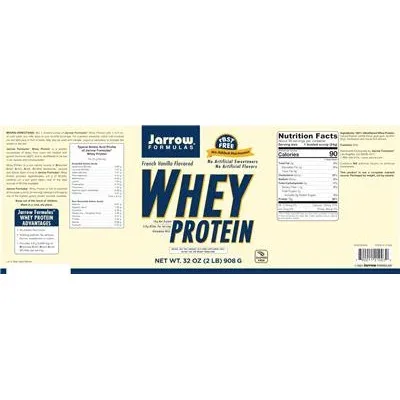 Протеин на прах с вкус на френска ванилия / Whey Protein French Vanilla Flavored - Jarrow Formulas