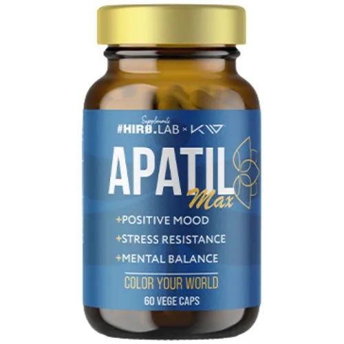 Apatil Max | with Ashwagandha, Saffron & Ginseng / 60 капсули, 30 дози - Hero.Lab