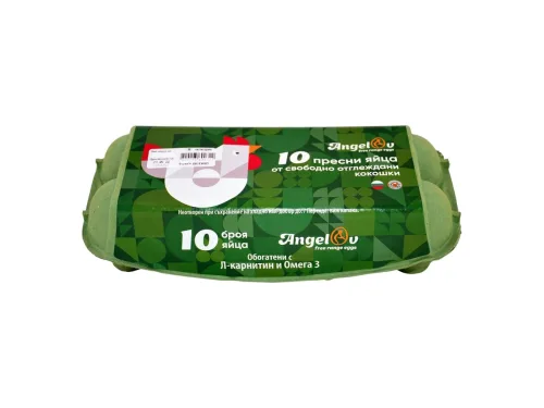 Яйца Размер L 10бр Кутия Ангелов Бели