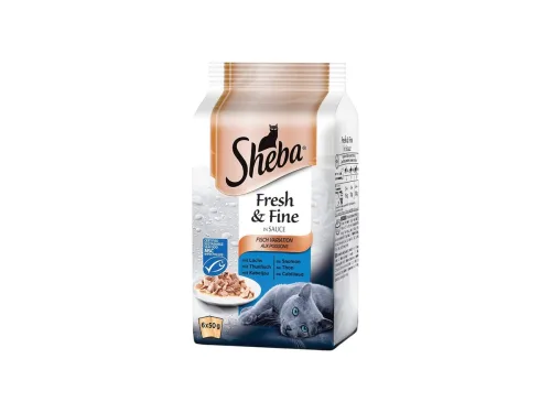 КТ Храна За Котки Sheba Пауч Мини Риба 6Х50гр