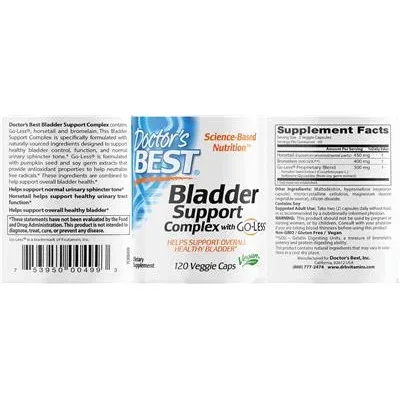 Комплекс за поддръжка на пикочния мехур с Go-Less / Bladder Support Complex with Go-Less - Doctor's Best