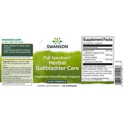 Full Spectrum Herbal Gallbladder Care - Swanson