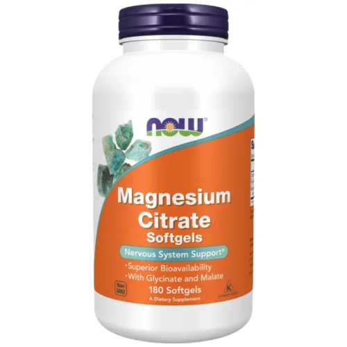 Magnesium Citrate Softgels (60 дози) / 180 Гел капсули - NOW Foods
