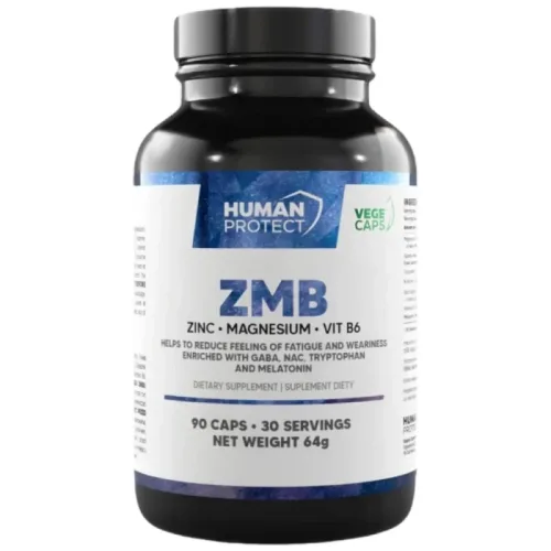 ZMB | Zinc, Magnesium & B6 / 90 капсули, 30 дози - Human Protect