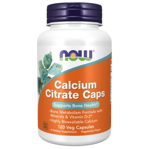 Calcium Citrate Caps | + Magnesium, Vitamin D, Zinc, Copper, Manganese (40 дози) / 120 капсули - NOW Foods