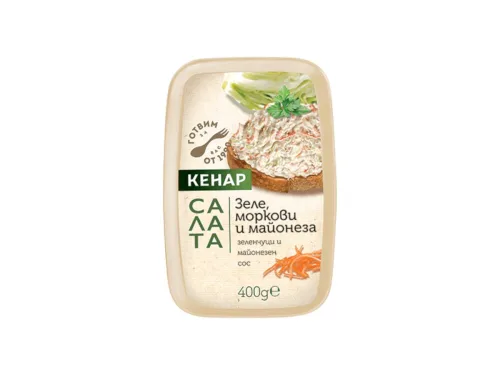 Салата Кенар Зеле, Моркови И Майонеза 400гр Кутия