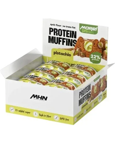 More Delicious Protein Muffin, шамфъстък, 12 броя х 60 g, More Healthy Nutrition - More Healthy Nutrition