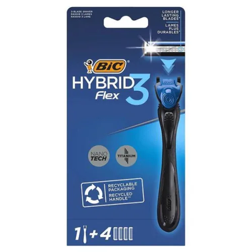 Система за бръснене дръжка +4 ножчета Bic Hybrid Flex 3 - Bic