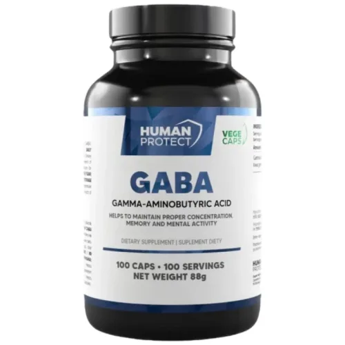 GABA 750 mg / 100 капсули, 100 дози - Human Protect