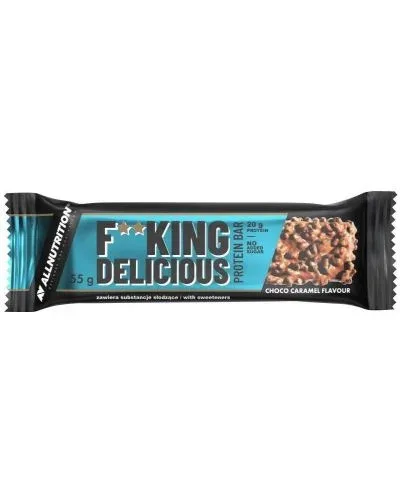Fitking Delicious Protein Bar, шоколад и карамел, 55 g, AllNutrition - AllNutrition