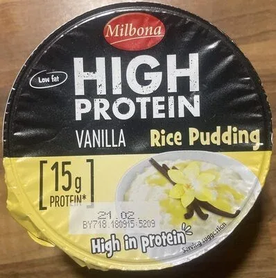 Ризото с високо съдържание на протеин с вкус на ванилия / High Protein Rice Pudding Vanilla Flavour - Milbona